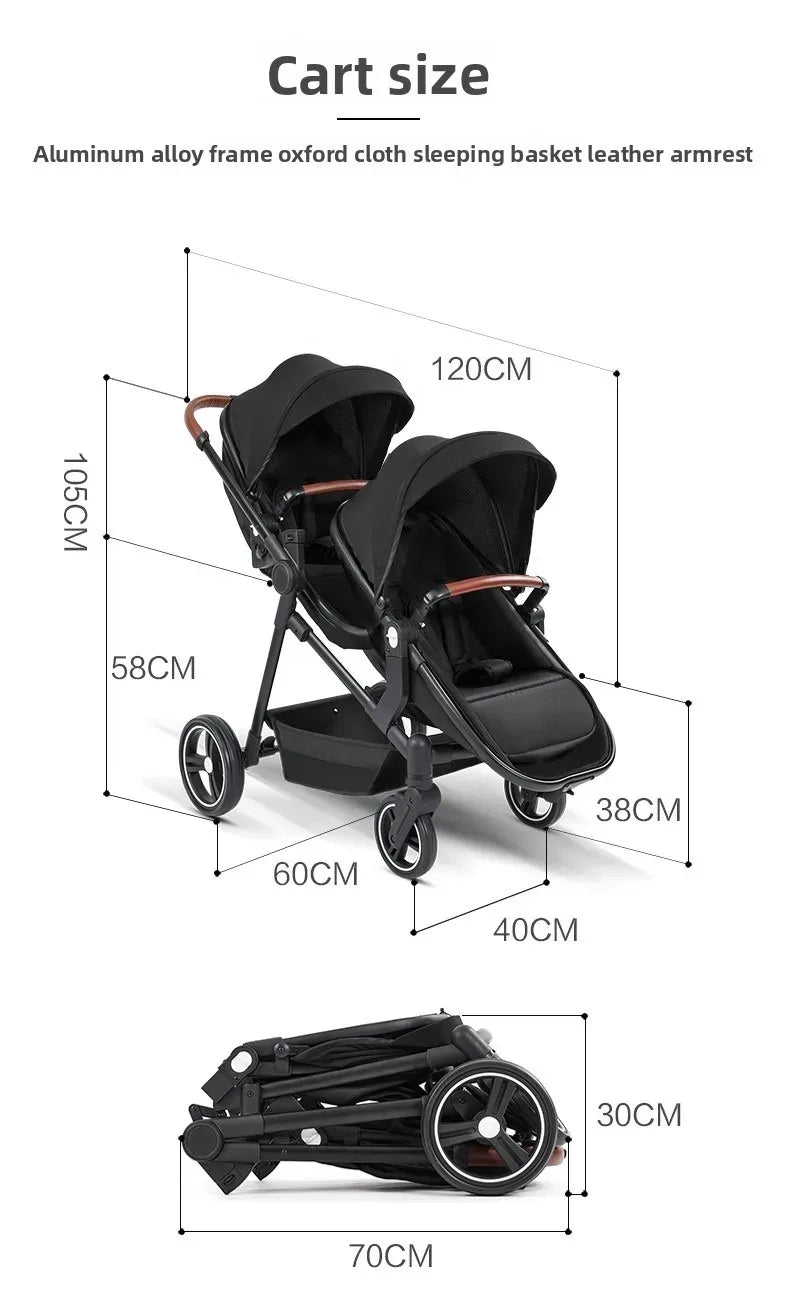 A Foldable, Multifunctional Stroller That Can Be Carried on An Airplane. It Can Be Disassembled Into A Lightweight Baby Bike.