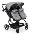 Double Stroller for Newborn and Toddler, Tandem Strollers with Lightweight Compact Fold, Adjustable Cancline for Twins Infant