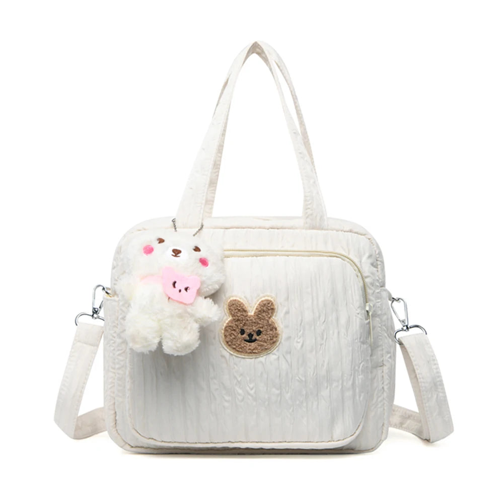 Diaper Maternal Bag Cute Cartoon with Pendant Mommy Stroller Nappy Bag Multi-function Large Capacity Nylon Organizer Travel Bag