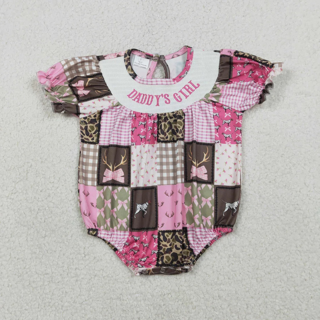 Wholesale Newborn Embroidery Bows Bubble Romper Toddler Kids Sleeveless Floral Clothes Baby Girl Children Summer Clothing