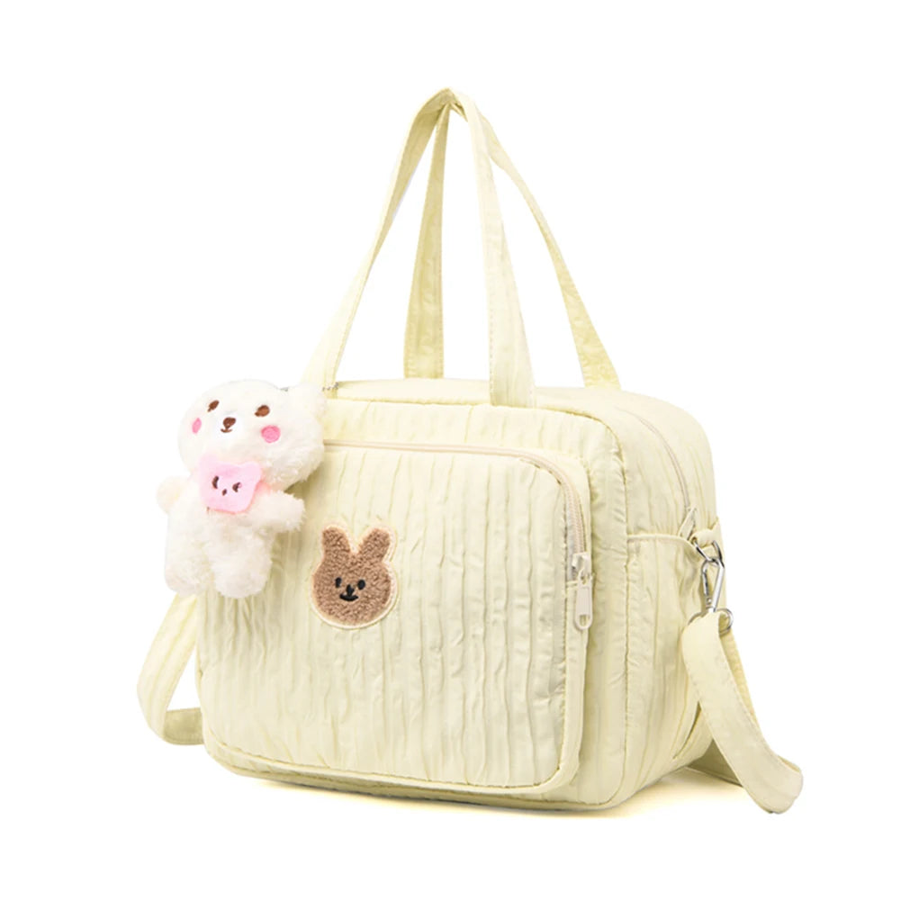 Diaper Maternal Bag Cute Cartoon with Pendant Mommy Stroller Nappy Bag Multi-function Large Capacity Nylon Organizer Travel Bag