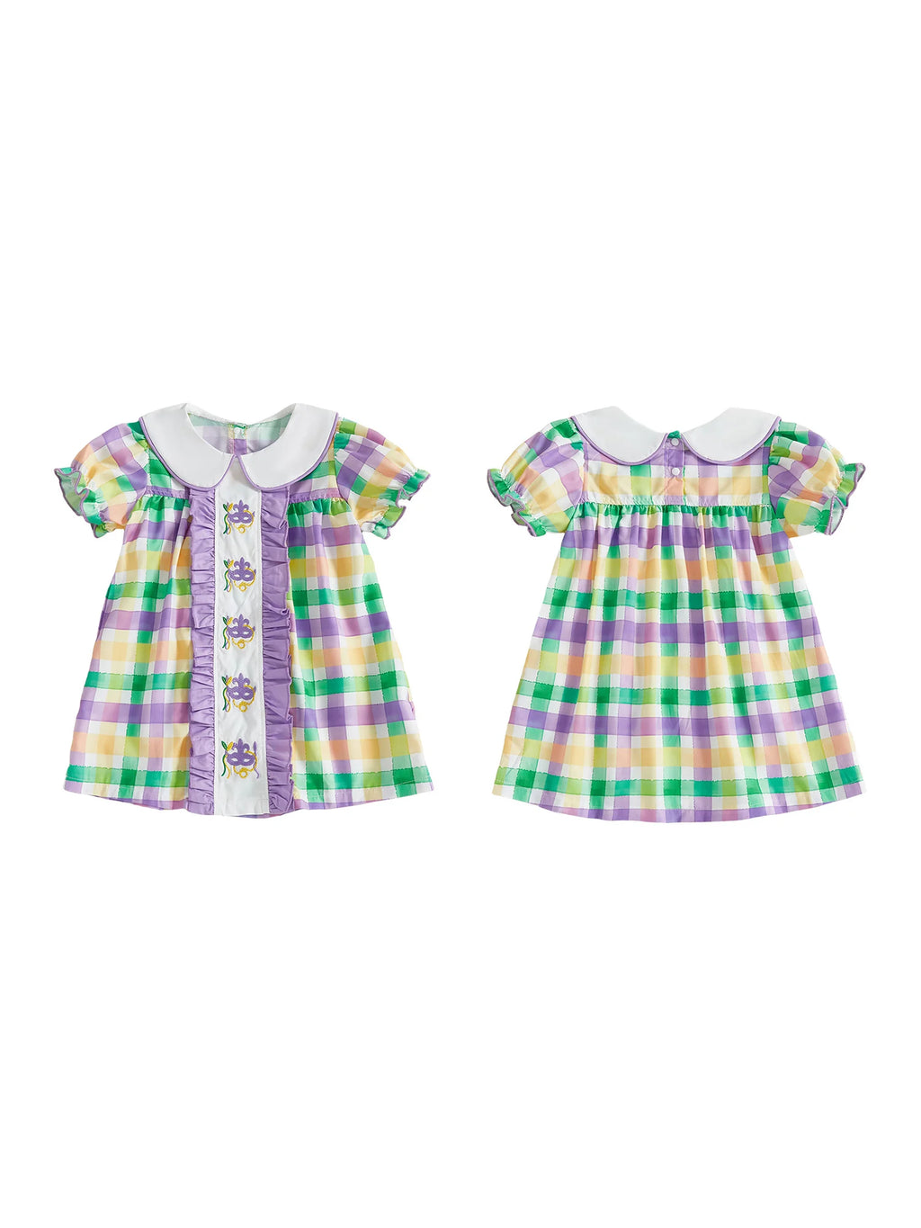Plaid Carnival Baby Dress