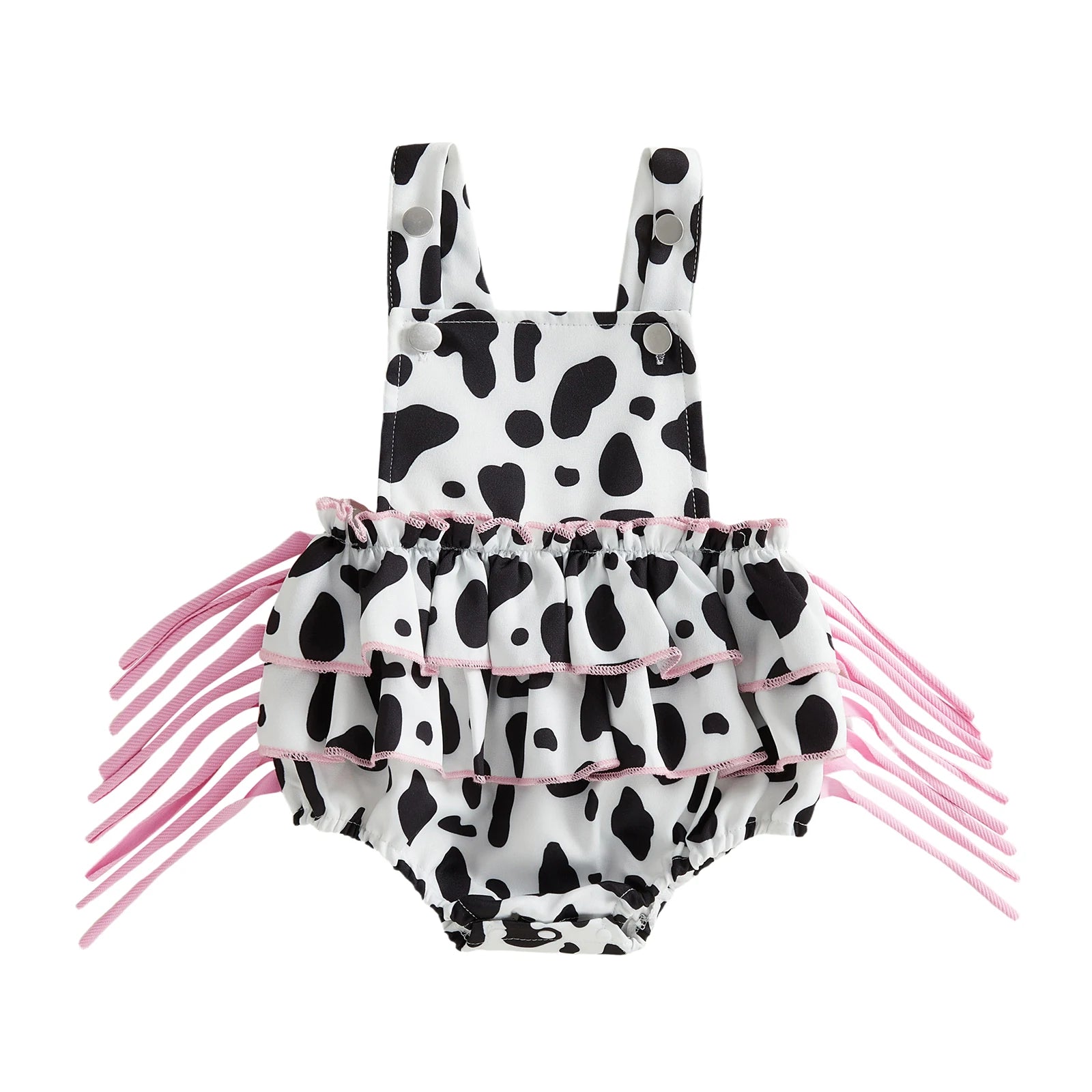 Denim Bear Baby Romper