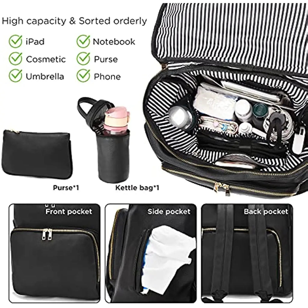 Leather Diaper Backpack
