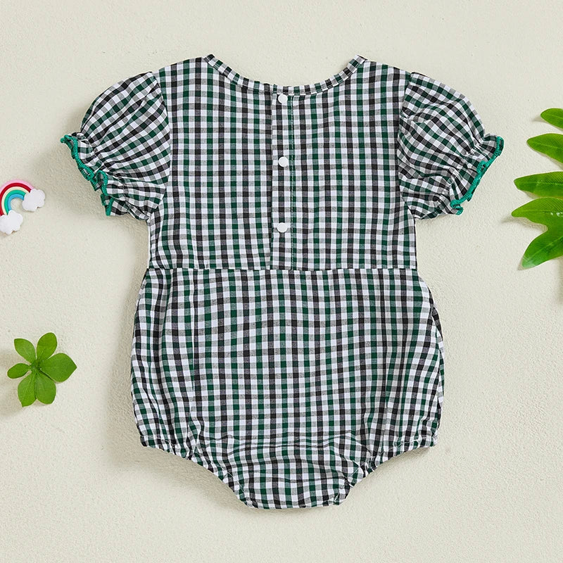 Ruffle Sleeve Baby Romper
