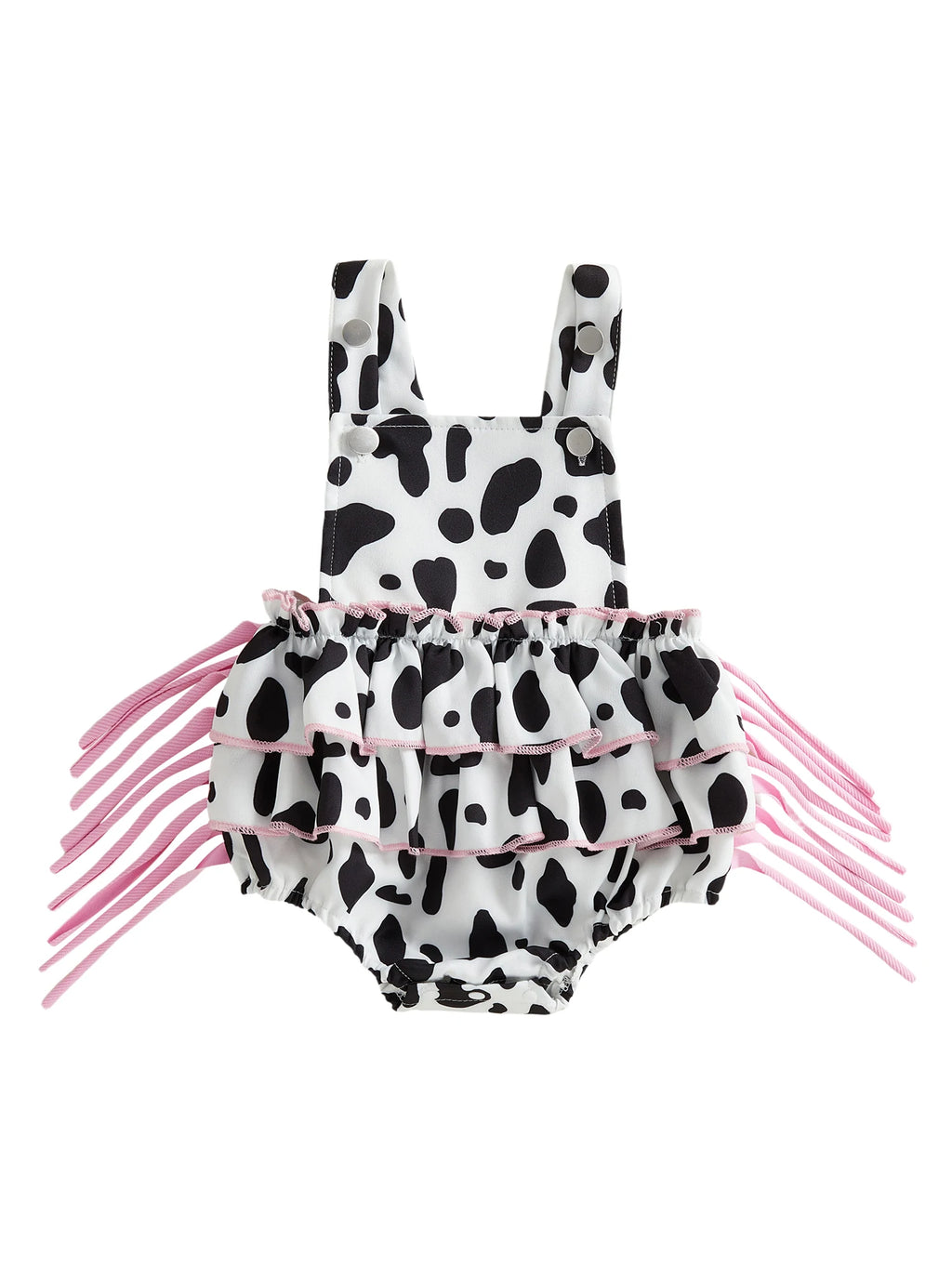 Denim Bear Baby Romper