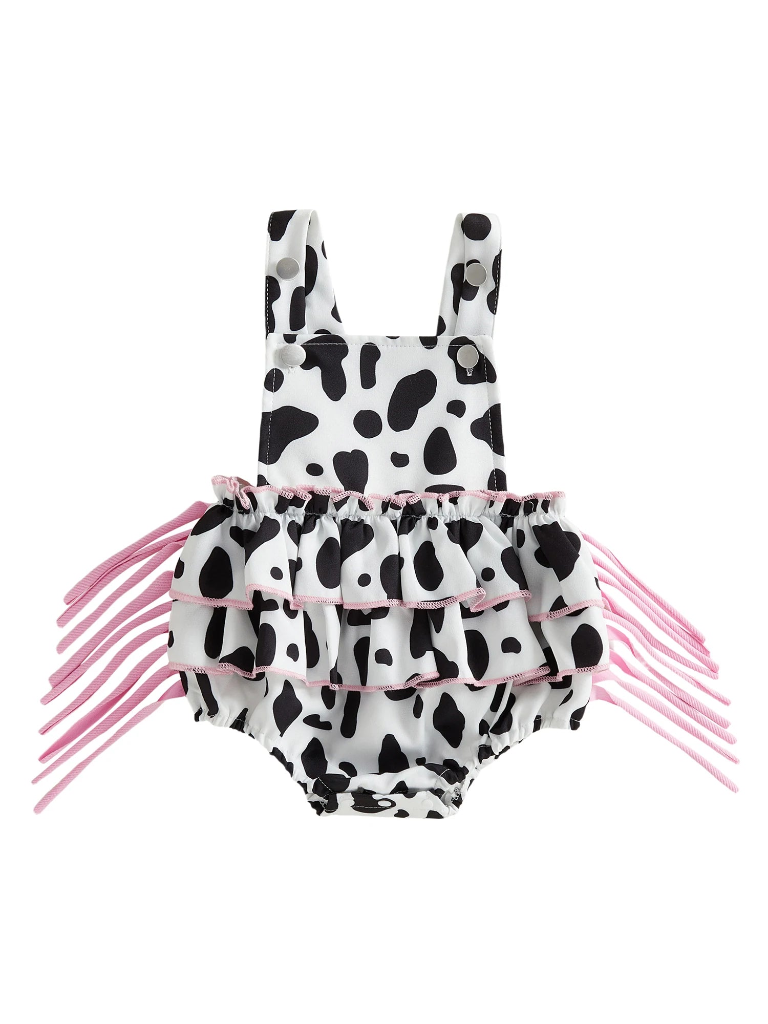 Denim Bear Baby Romper