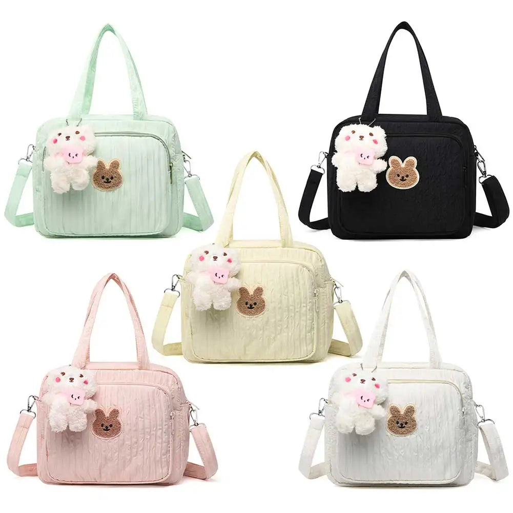 Diaper Maternal Bag Cute Cartoon with Pendant Mommy Stroller Nappy Bag Multi-function Large Capacity Nylon Organizer Travel Bag