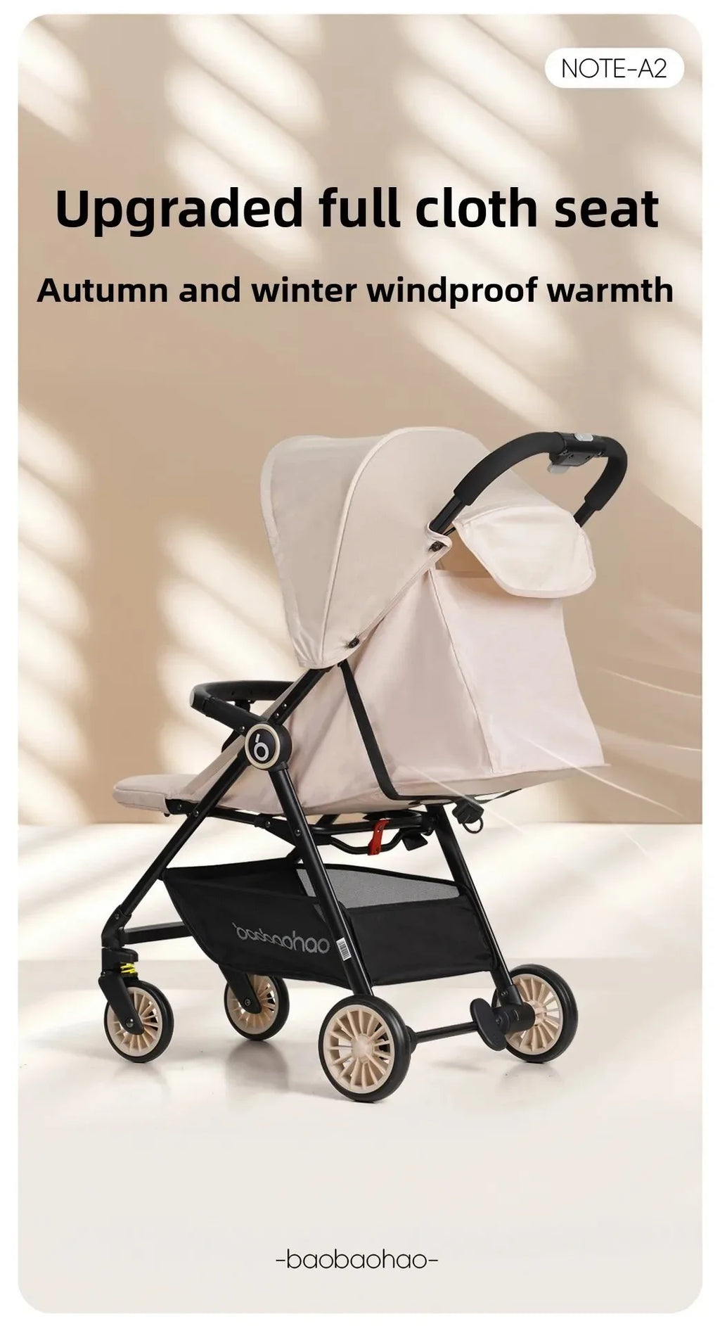 A5 High View Baby Stroller Lightweight Foldable Baby Stroller Can Sit or Lie Portable Pocket Baby Stroller