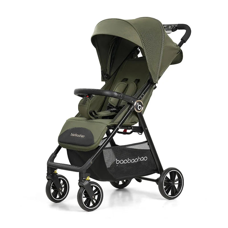 A5 High View Baby Stroller Lightweight Foldable Baby Stroller Can Sit or Lie Portable Pocket Baby Stroller
