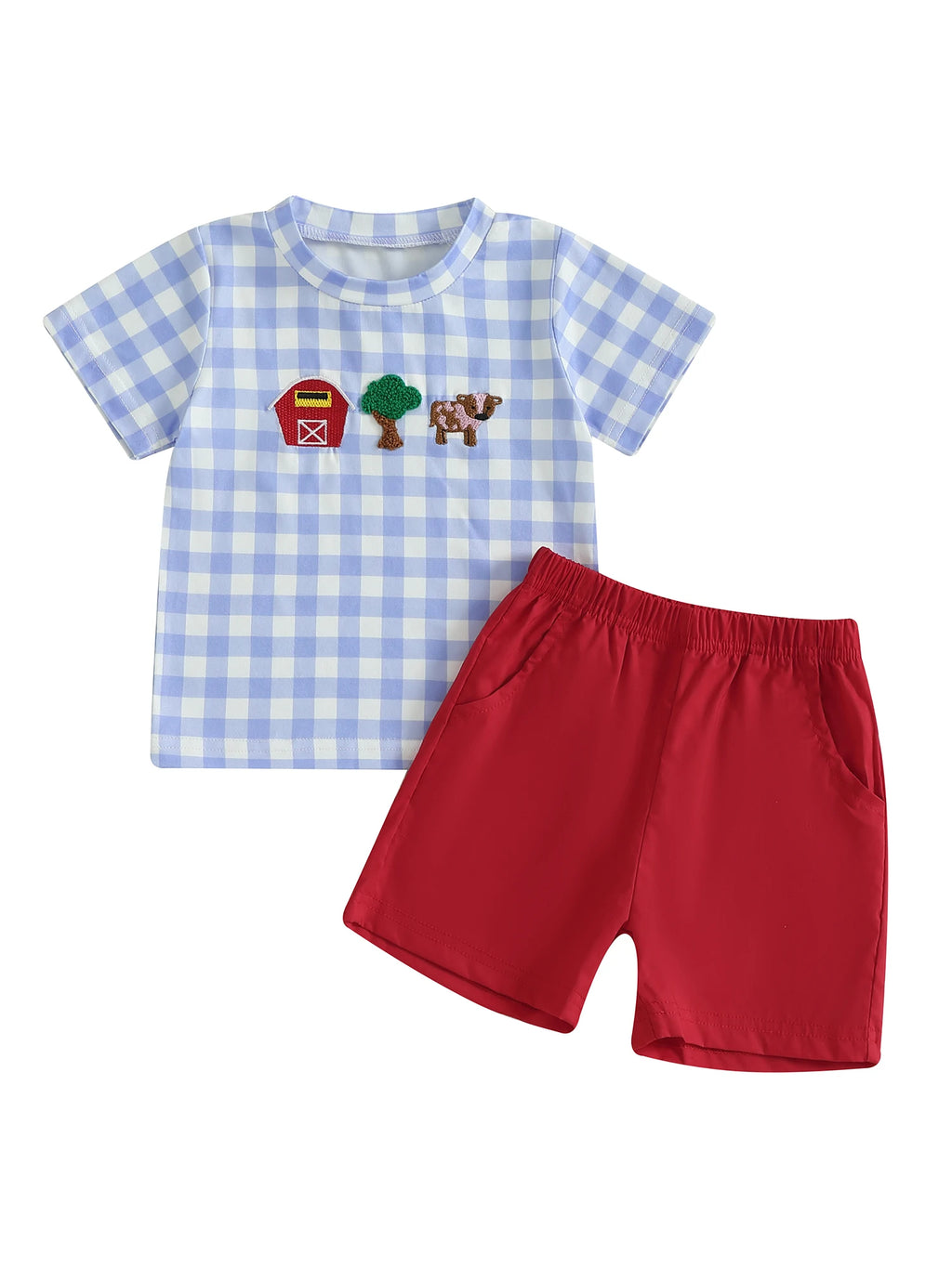 Farm Animal Baby Outfit Set