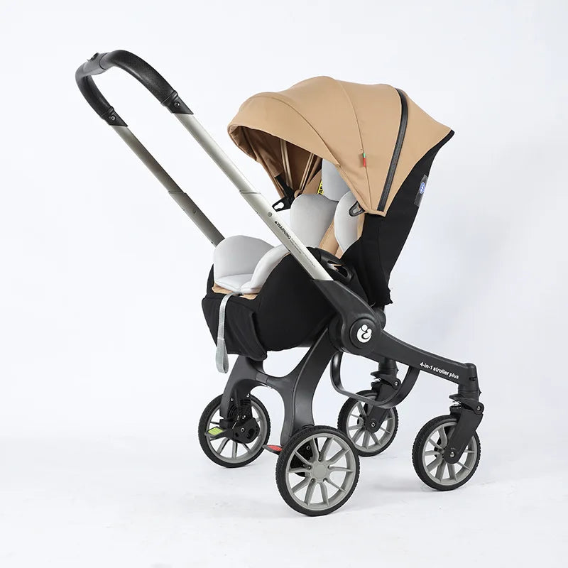 4-in-1 baby two-way stroller Multifunctional newborn baby stroller 3in1 Foldable Basket type seat