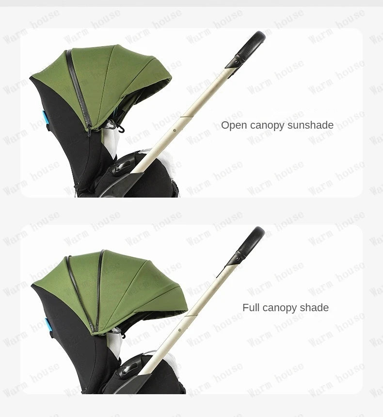 4-in-1 baby two-way stroller Multifunctional newborn baby stroller 3in1 Foldable Basket type seat