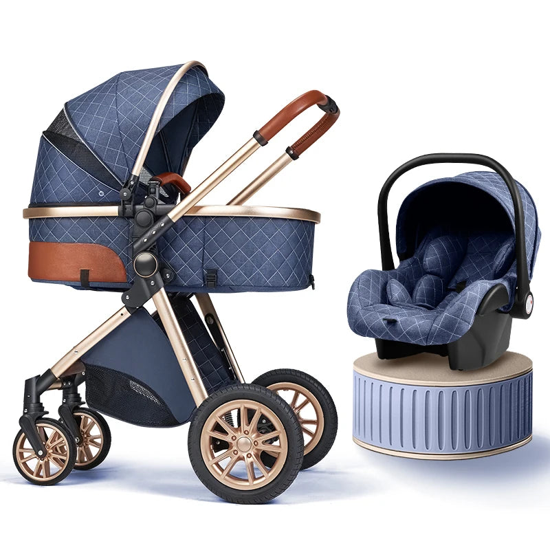 Luxury 3-in-1 Baby Stroller