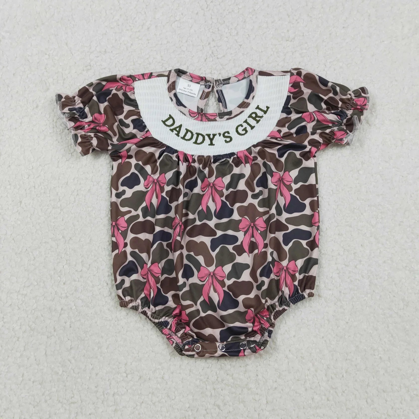 Wholesale Newborn Embroidery Bows Bubble Romper Toddler Kids Sleeveless Floral Clothes Baby Girl Children Summer Clothing