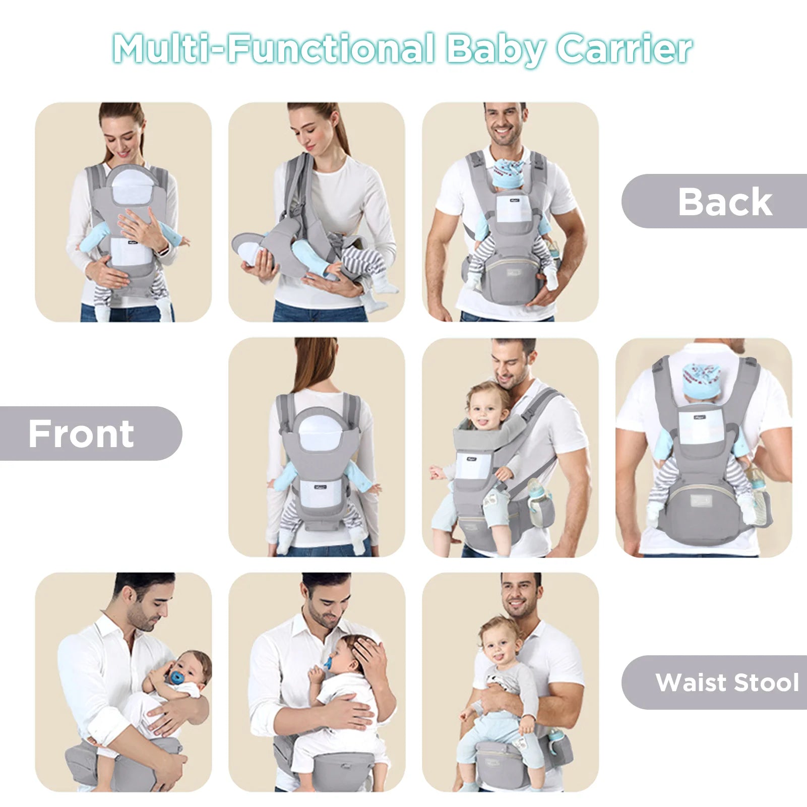 Ergonomic Baby Carrier Backpack