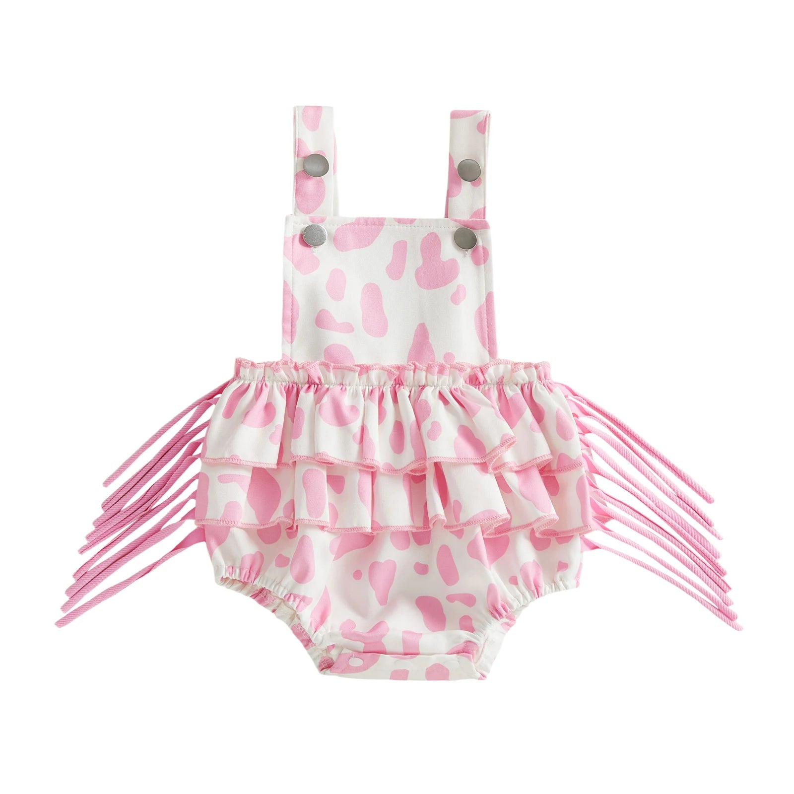 Denim Bear Baby Romper