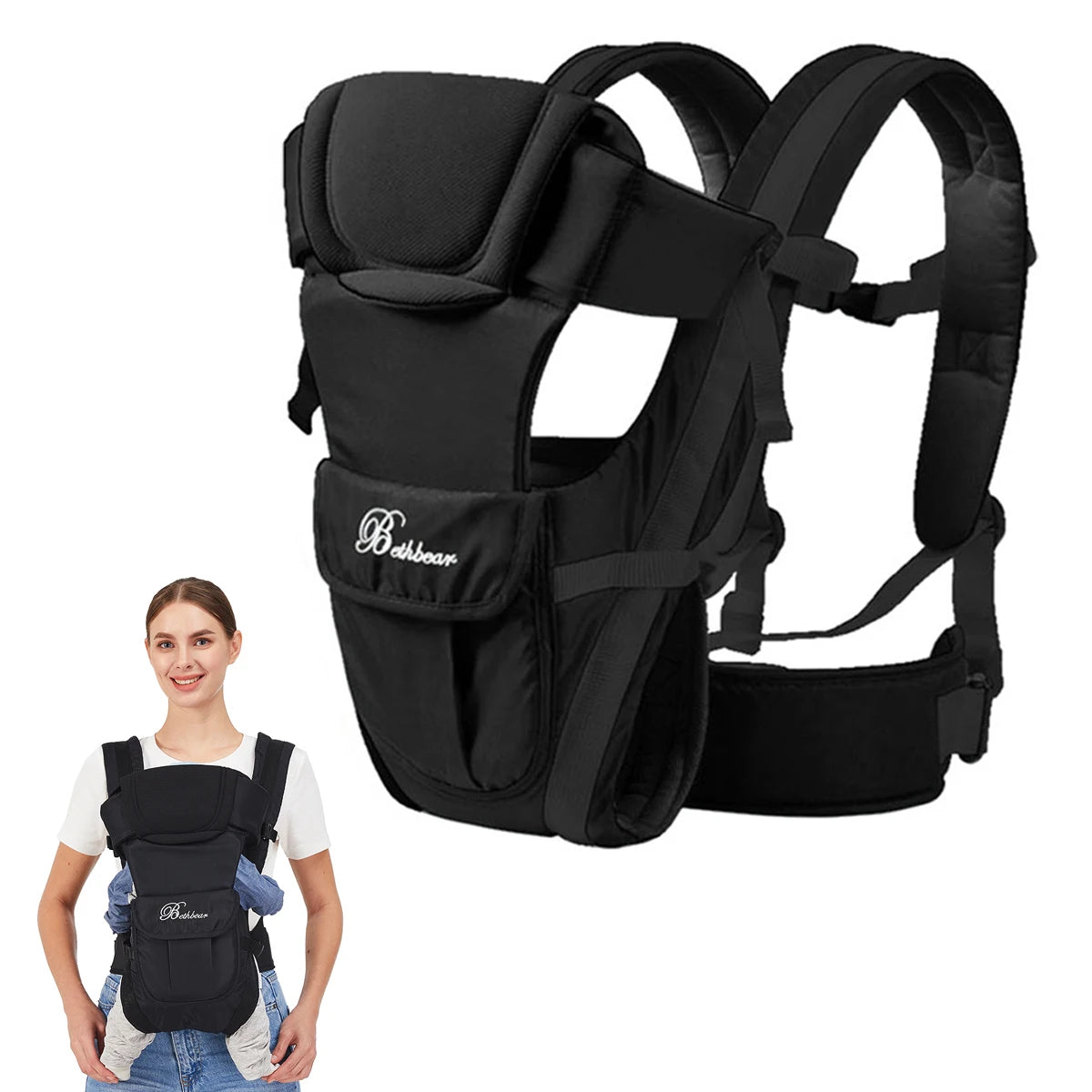 4-in-1 Baby Carrier Backpack