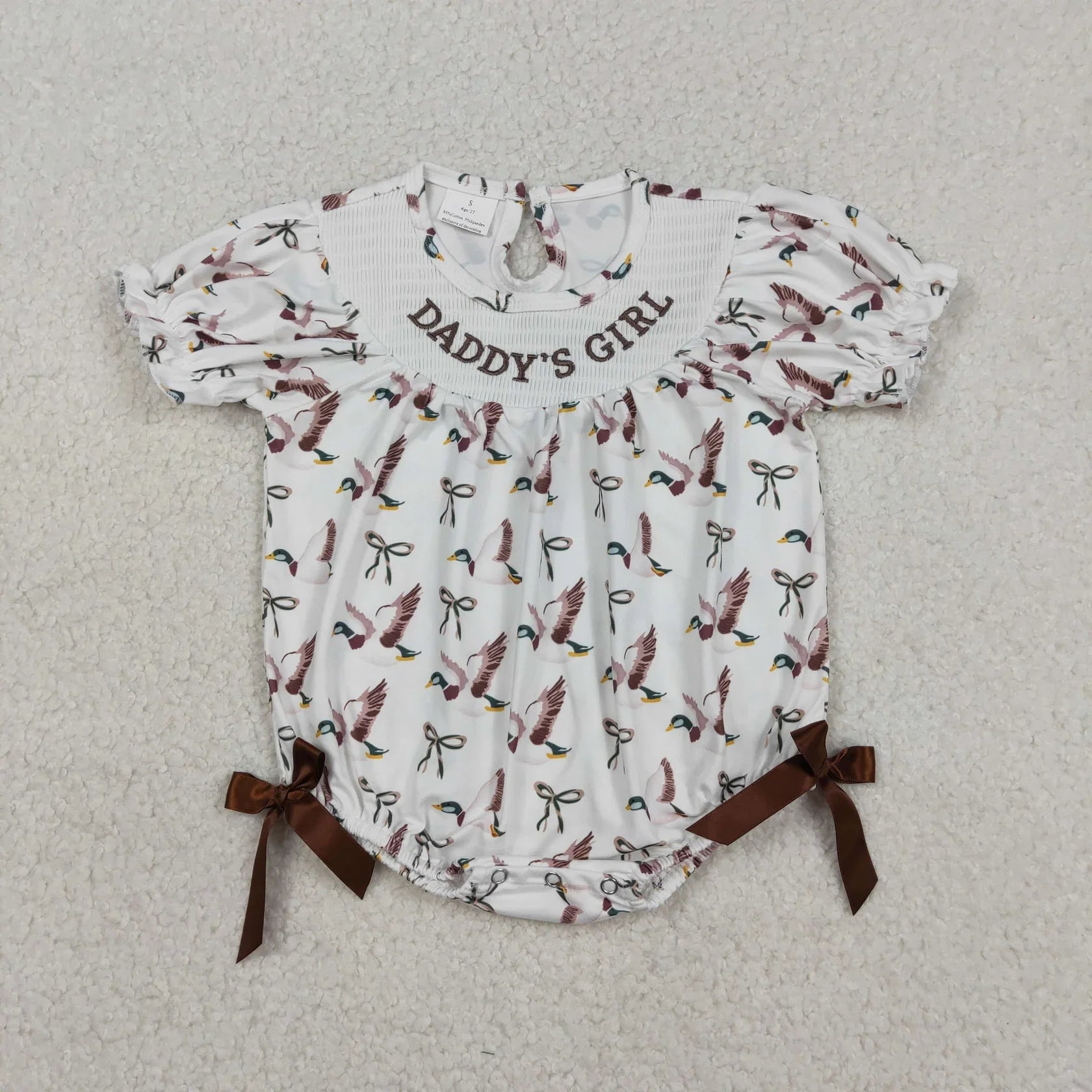 Wholesale Newborn Embroidery Bows Bubble Romper Toddler Kids Sleeveless Floral Clothes Baby Girl Children Summer Clothing