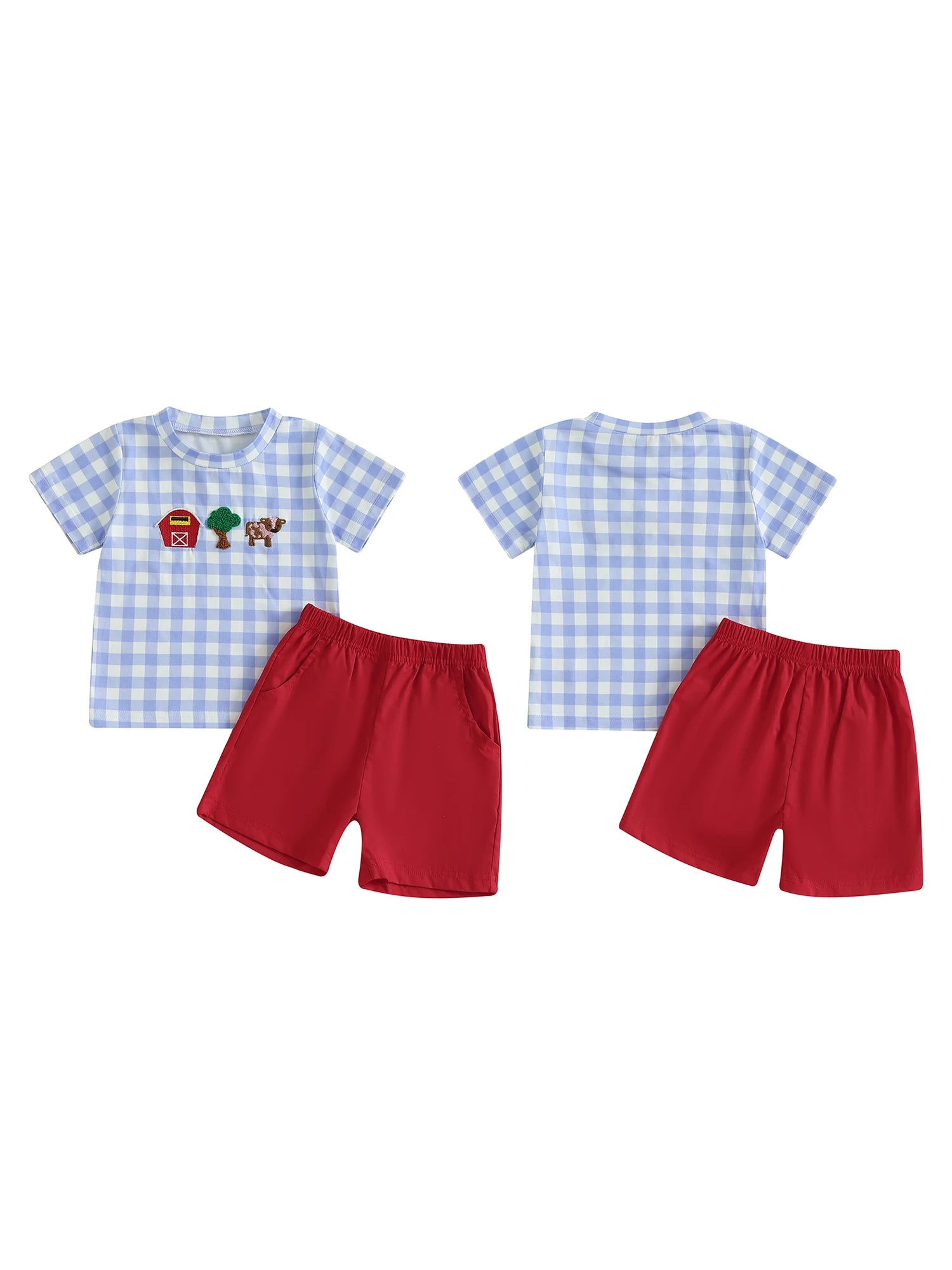 Farm Animal Baby Outfit Set