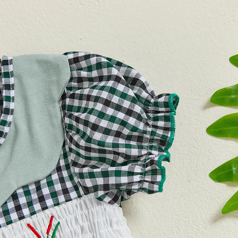 Ruffle Sleeve Baby Romper