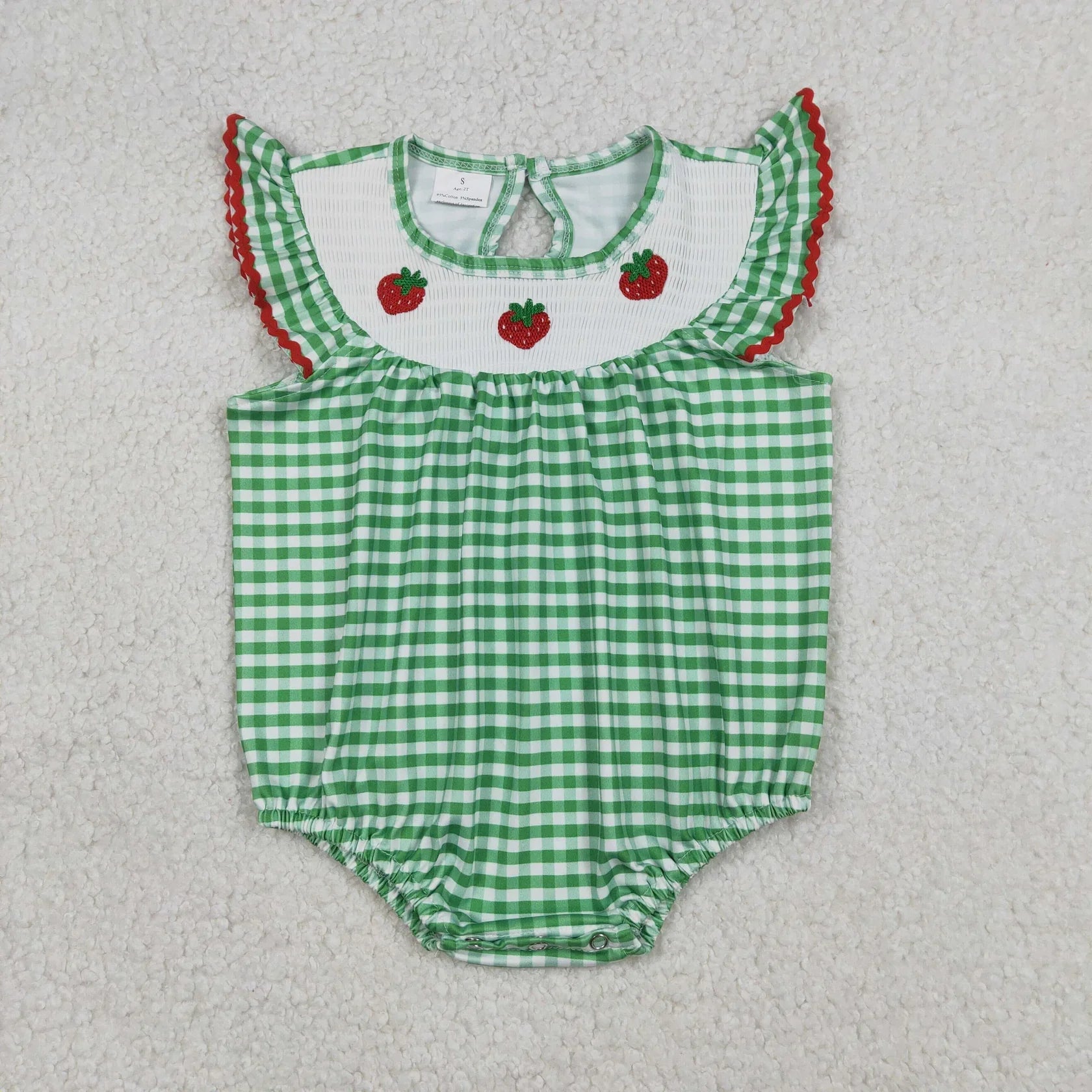 Wholesale Newborn Embroidery Bows Bubble Romper Toddler Kids Sleeveless Floral Clothes Baby Girl Children Summer Clothing