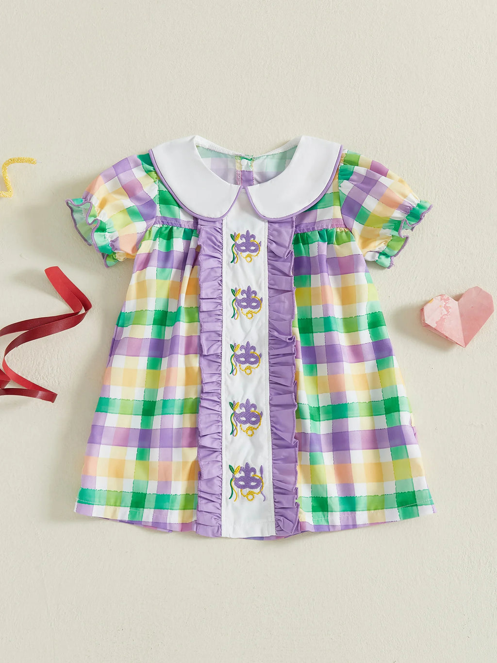 Plaid Carnival Baby Dress